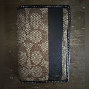 Coach Signature Passport Case Wallet